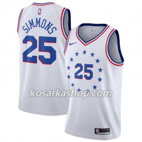 Dres Philadelphia 76ers Ben Simmons 25 Nike 2018-19 Bijela Swingman